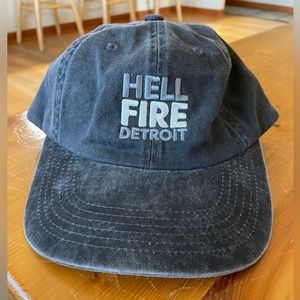 EUC Port Authority Hell Fire Detroit Men’s Adjustable Baseball Style Cap
